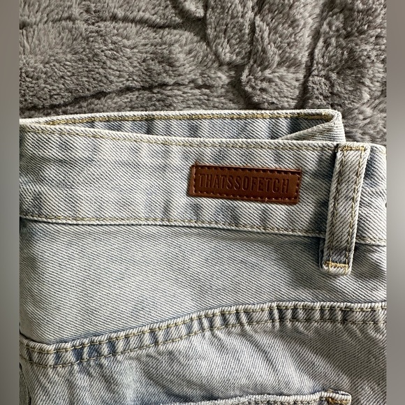 That’s So Fetch WIDE LEG DENIM JEANS - BLUE - Picture 5 of 6